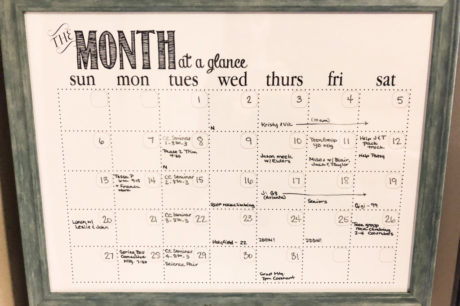 Calendar The Cottage