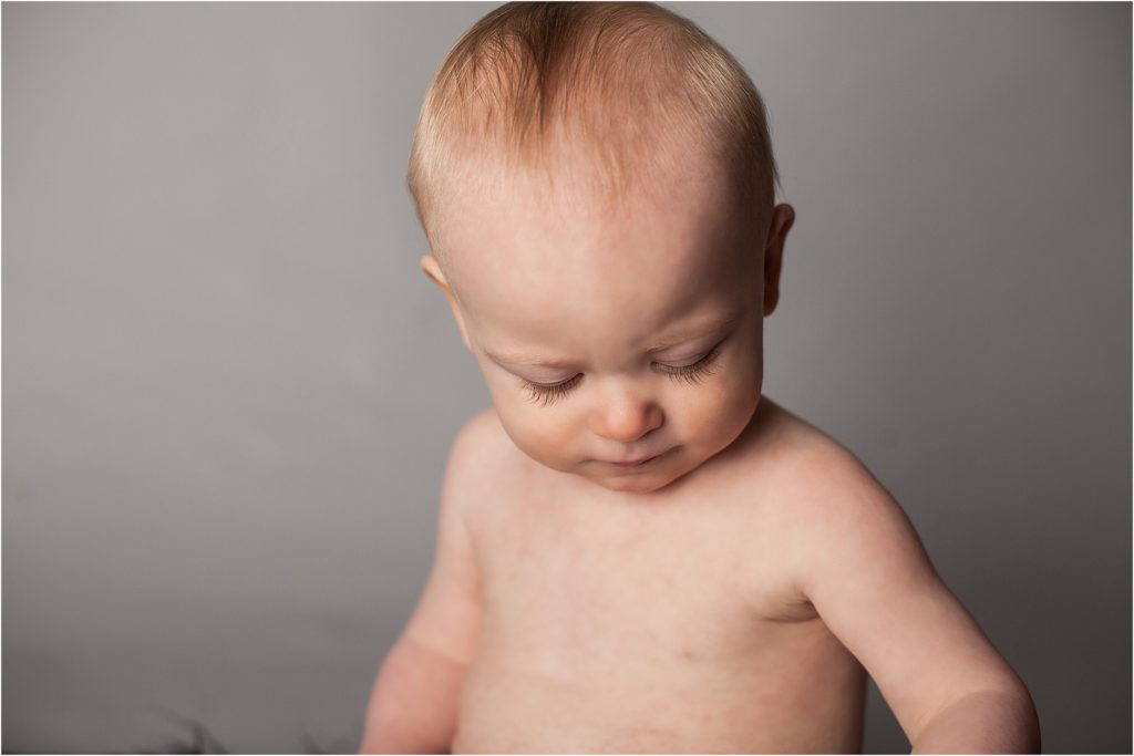 12 month baby portrait