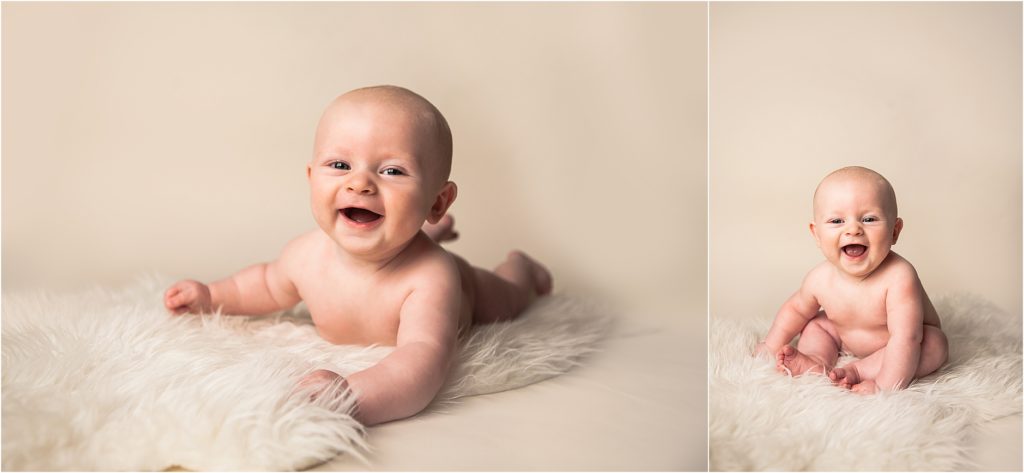 6 month baby portrait