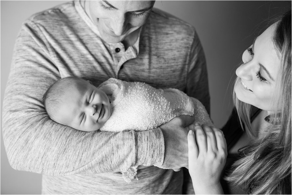 Baby Smile with Mom and Dad